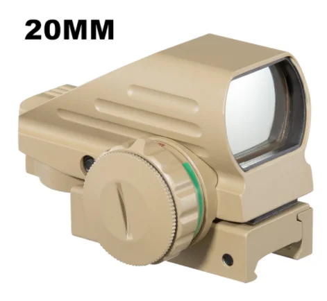 FIRE WOLF Taktische reflektierende rote/grüne Lichtlaser holografische Projektion des Red Dot Visier Visier Jagd 11mm/20mm Schienenmontiertes Visier 4