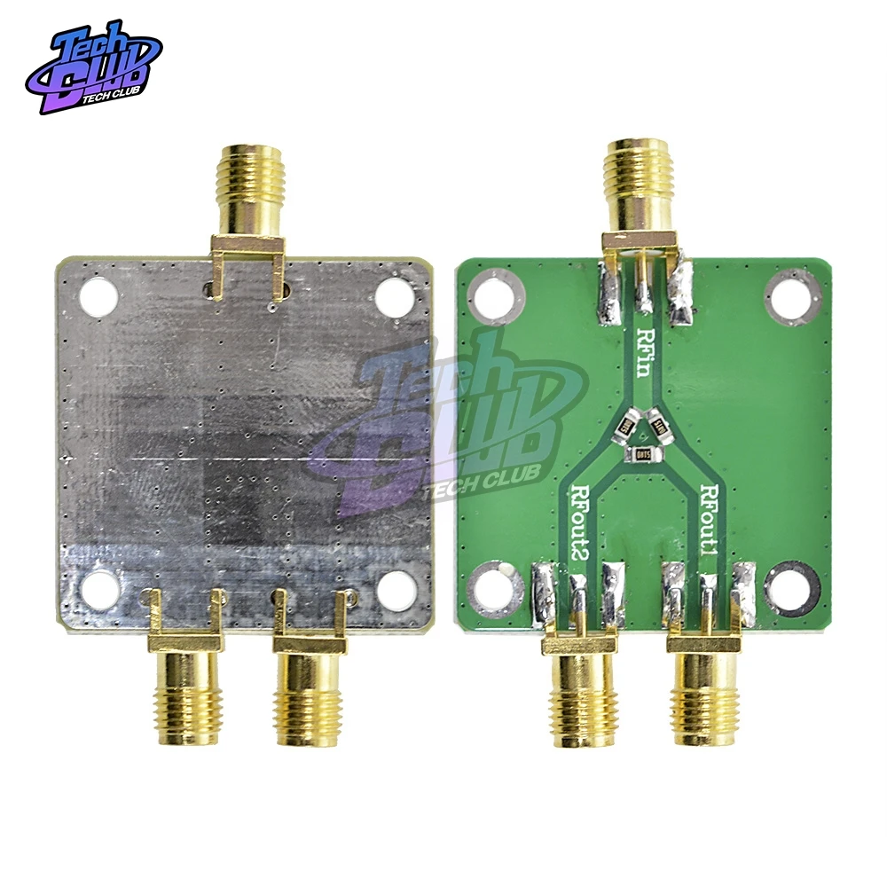 DC-5GHz RF Power Splitter RF Microwave Resistance Power Divider Splitter 1 to 2 Combiner SMA Radio Frequency Divider