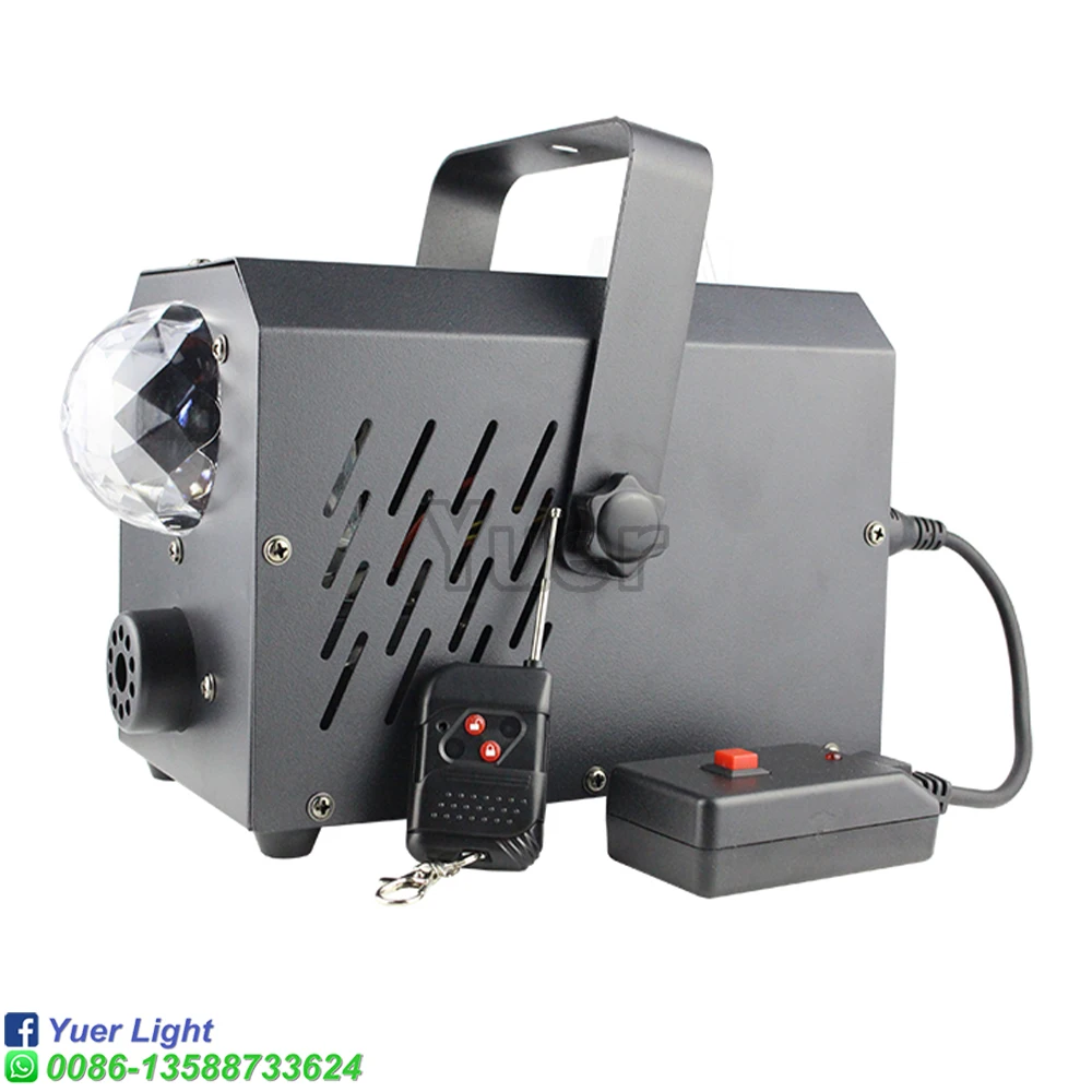 Hete Verkoop Draadloze Afstandsbediening 700W Rgb Magische Bal Rookmachine Mini Disco Podium Full Color Bar Party Bruiloft Mistmachine