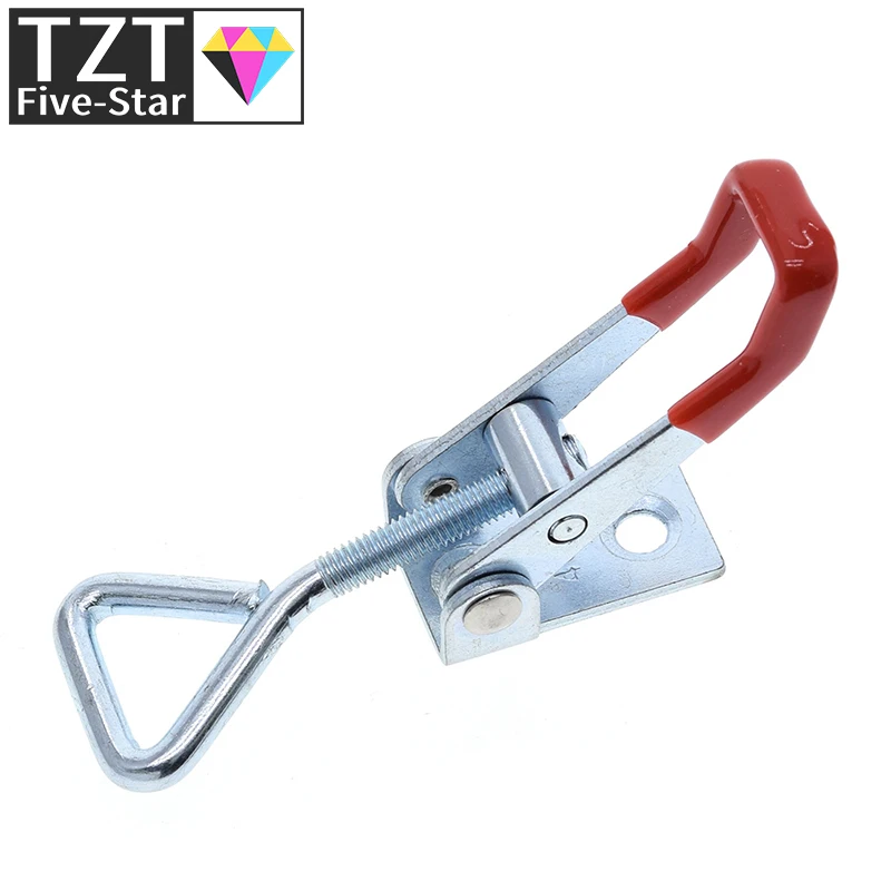TZT 1/3 Set Verstellbarer Werkzeugkoffer Metall-Kippverschluss Länge Silber+Rot für DIY – Detail 6