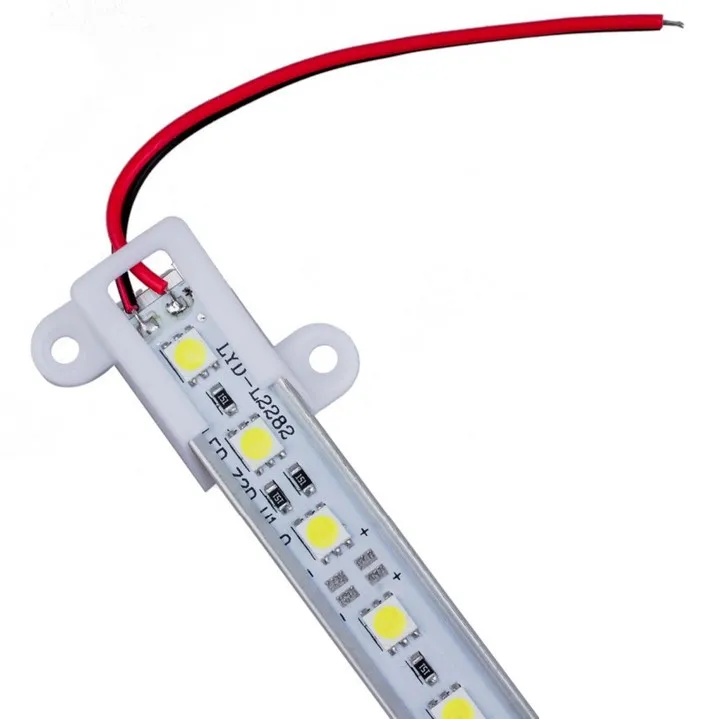 0.5M 12V led rigid bar light 5050 SMD bar light non-waterproof 36leds +Aluminium Alloy Shell Housing free shipping