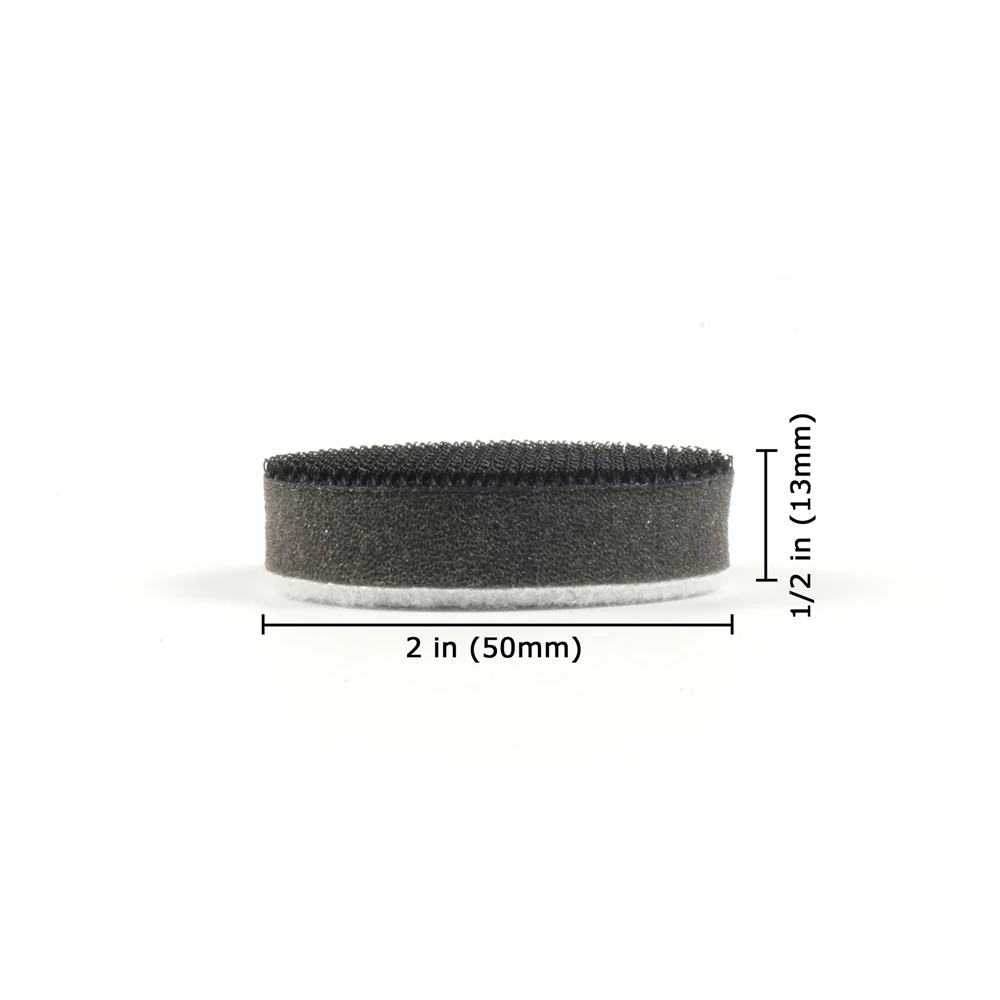 POLIWELL 5PCS 2'' 50mm Soft Sponge Buffering Interface Pad for Hook&Loop Sanding Pad Disc Protection Abrasive Backing Pads