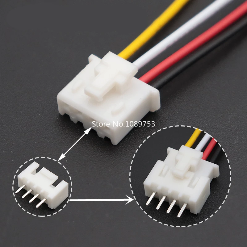 10PCS XHB 2.54mm Single Plug Wire Connector 10/20/30cm 24AWG Wire Double Head Forward and Reverse 2/3/4/5/6/7/8/9/10P