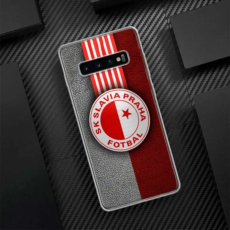 Sk Slavia Praha Czech Republic Silicon Call Phone Case For Samsung Galaxy S23 S24 Ultra S21 S20 FE S22 S10 Plus S10E S9 S8 + Cov