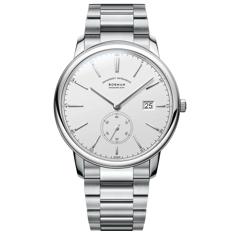 ساعة بورمان للرجال من أفضل العلامات التجارية الفاخرة باللون الذهبي الوردي من الفولاذ المقاوم للصدأ مقاومة للماء 50 متر للرجال ساعات عمل أوتوماتيكية ميكانيكية