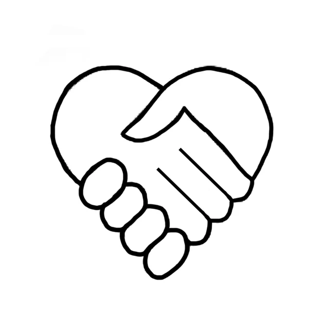 

13.3*12.8CM Mysterious Heart Heartbeat in Hands Decoration Car Sticker Vinyl Graphic