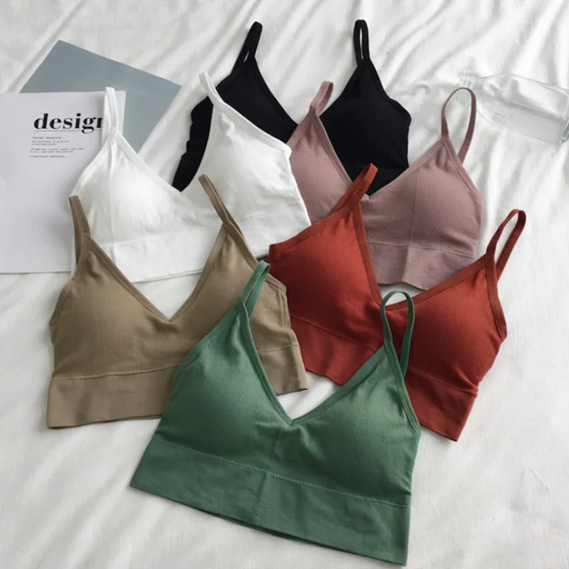 Sexy Seamless Chest-wrapped Tube Top Without Steel Ring Sports Vest Women's Underwear Short Sling Bra With Chest Pad