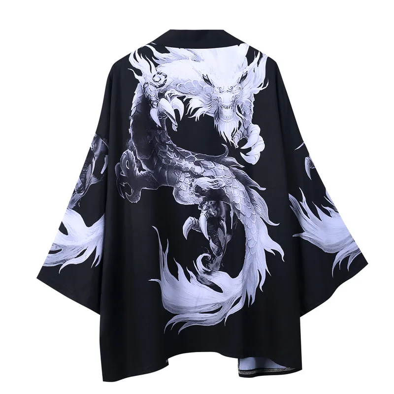 Traditional Japan Kimono Vintage Cardigan Samurai Yukata кимоно японский стиль Male Female High-quality Daily Street Wear