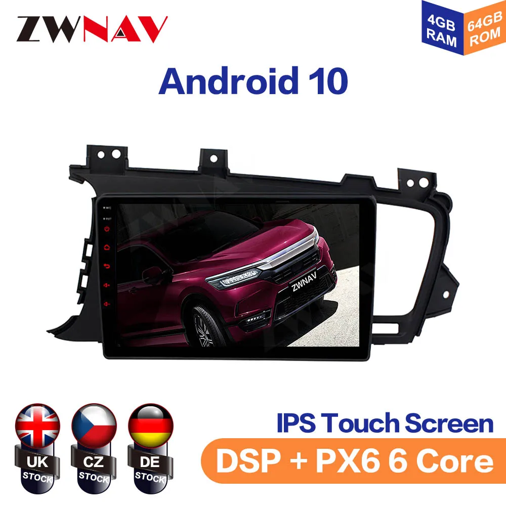 ZWNAV Android 10 DSP For KIA Optima K5 2010 - 2015 Car Multimedia Stereo Player No DVD Radio upgrade GPS Navigation Head unit