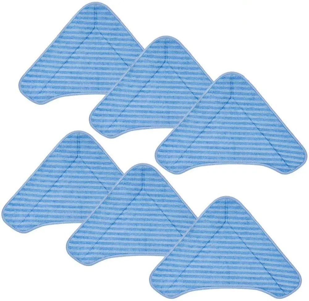 KeeTidy Triangle Replacement Mop Pads for PurSteam ThermaPro Elite 12 in 1 and PureClean XL Rolling Steam Cleaner  6 Packs