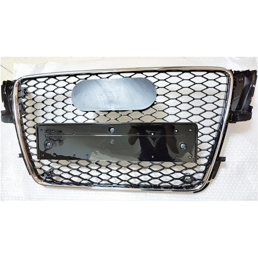 For Audi A5 B8 S5 S-line Racing Grill 2009-2011 ABS Front Bumper Honeycomb Engine Guard 2009-2011 Car Accessories Not Fit RS5