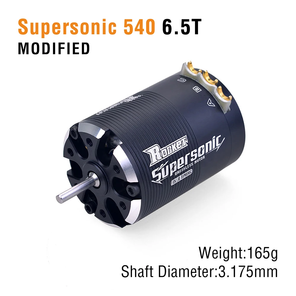 Sensored-Motor sin escobillas supersónico 540, 4,5 T, 5,5 T, 6,5 T, 8,5 T, 10,5 T, 13,5 T, 17,5 T, 21,5 T, para coche de derrape a control remoto