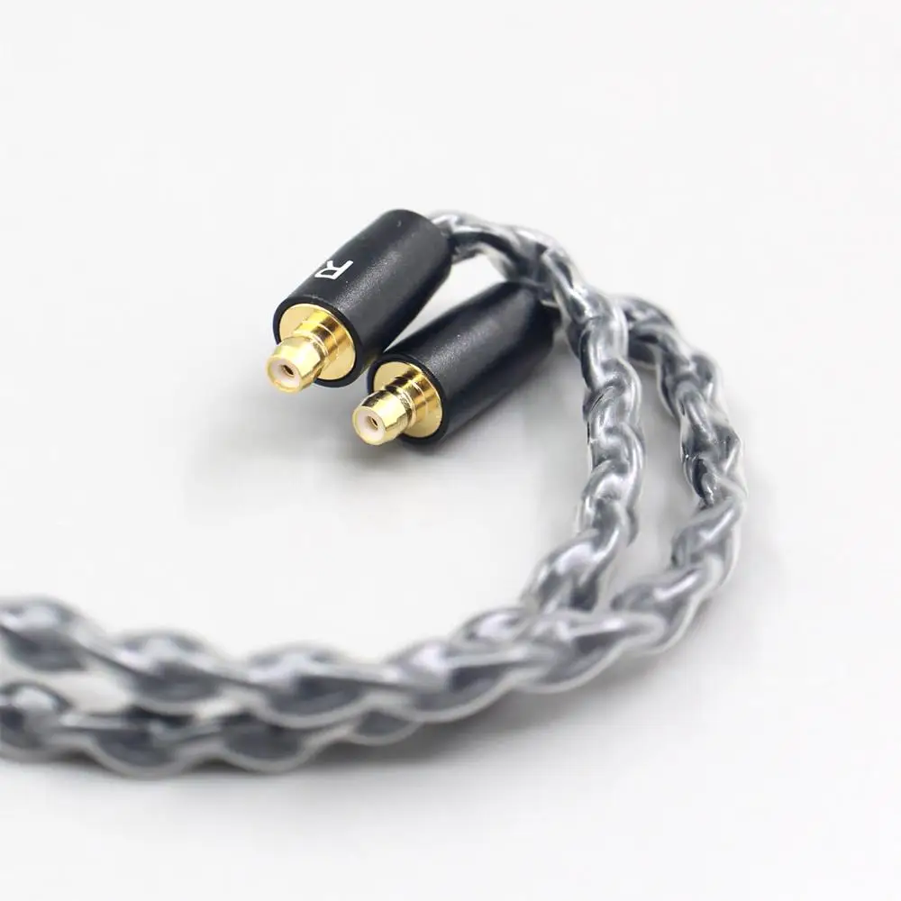 2.5mm 4.4mm XLR 8-rdzeniowy posrebrzany czarny kabel słuchawkowy do Acoustune HS 1695Ti 1655CU 1695Ti 1670SS LN007019