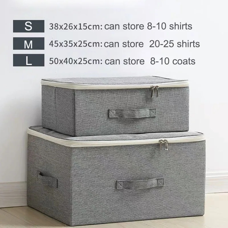 Foldable Storage Box For Clothes Large Capacity Storage Boxes Home Organizer Cajas Organizadoras Underwear Socks Box With Lid