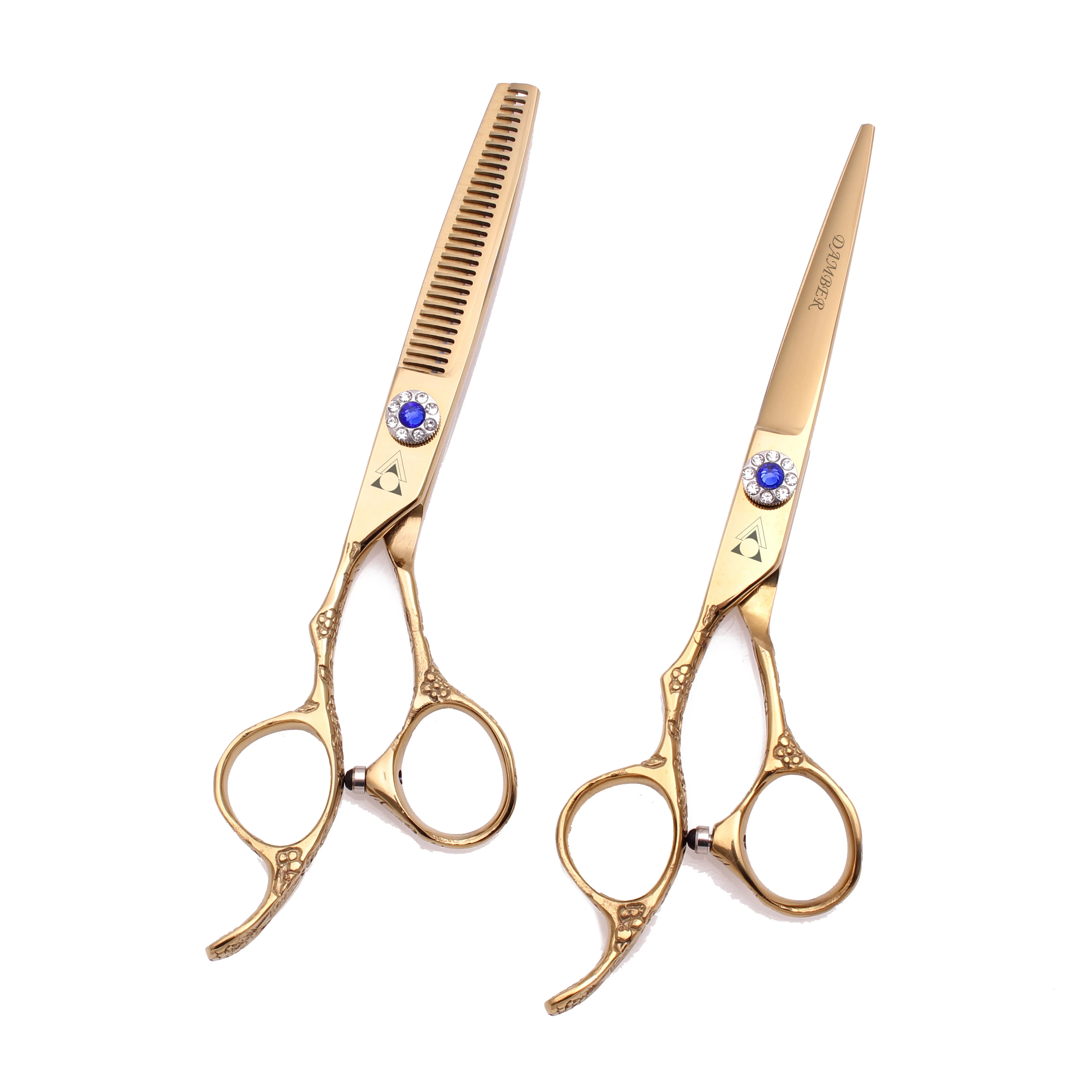 5.5 6.0 Barber Scissors Left Handed Professional Hair Scissors 440C Japan Hairdressing Scissor Thinning Shears Hairdresser 8002#