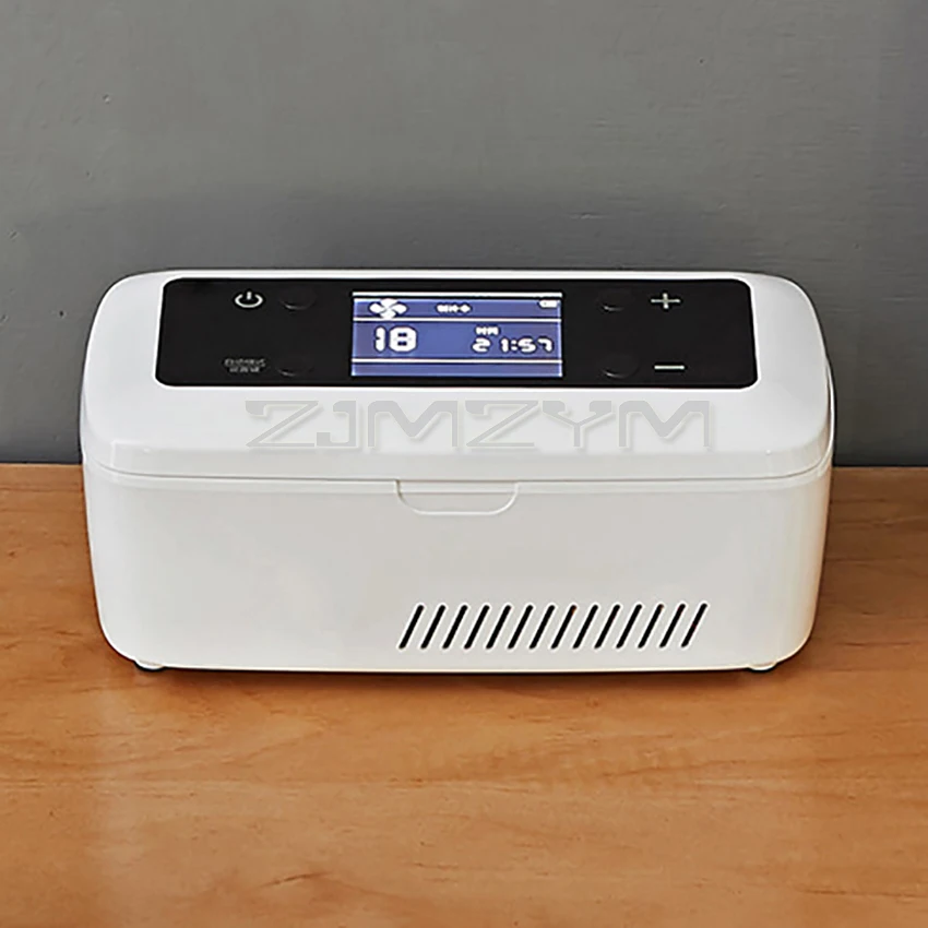 Refrigerador portátil de insulina para diabéticos, bolsa de almacenamiento recargable, Mini nevera para medicamentos, caja de hielo con pantalla LCD