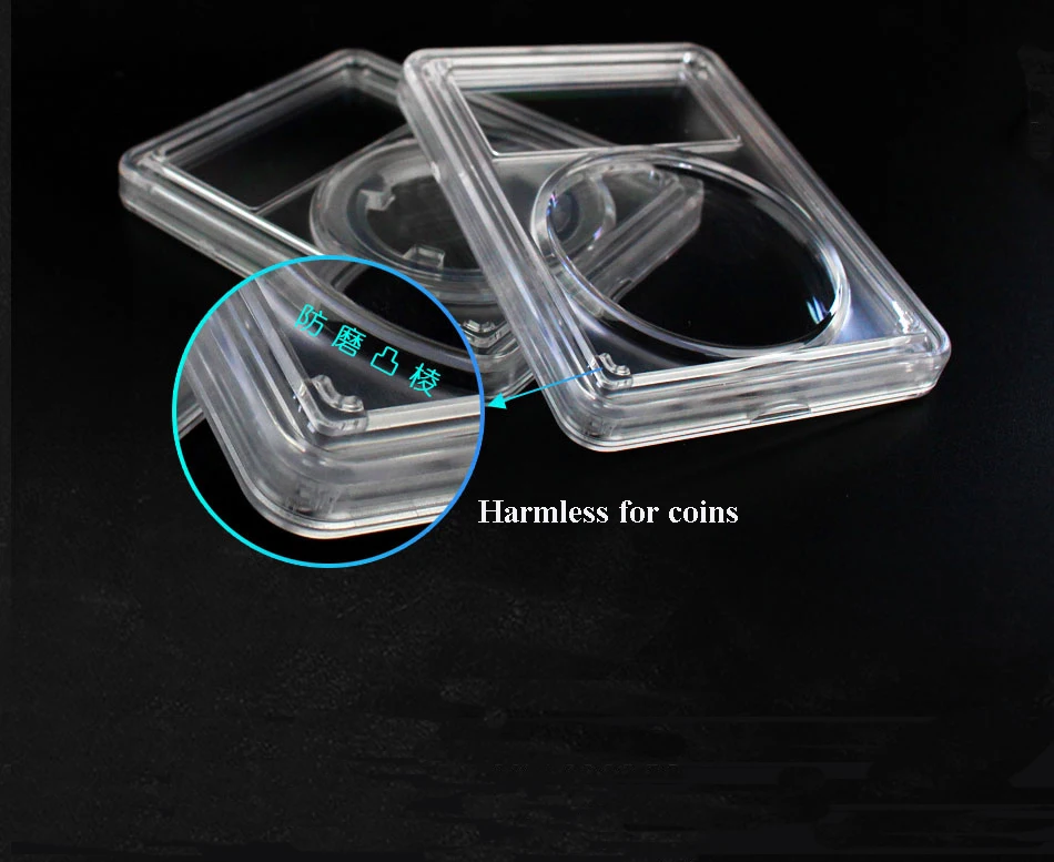 10 Piece 9.5mm~40mm PCCB III Grade Identification Coin Identification Ornamental Coin Slab Slabs Box