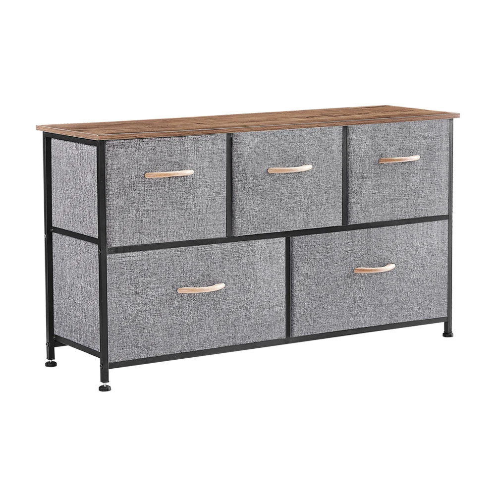 Two Colors Dresser Storage Organizer Storage Box 5 Drawer Dresser Tower Unit for Bedroom Hallway Entryway Closets