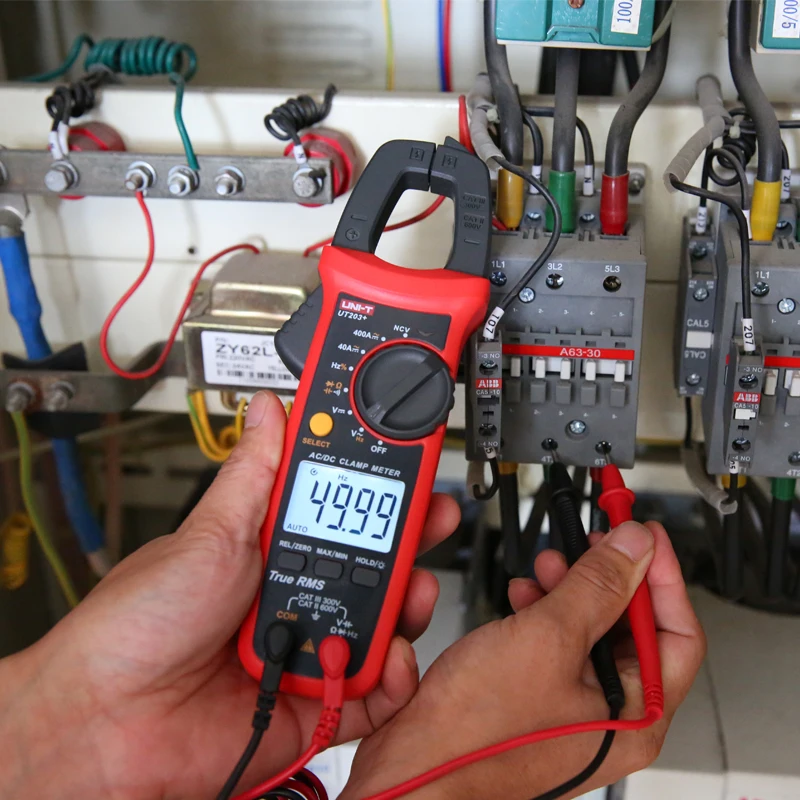المشبك متر UNI-T UT204 + UT201 + UT202 + UT202A + UT203 + Amperimetric المشبك المتعدد كماشة رقمية اختبار الكهربائية
