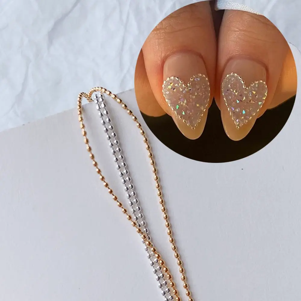Korean Nail Art Steel Ball Chain Decoration Chain Jewelry Rhinestone Chain