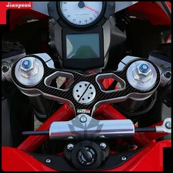 3D Carbon-look Upper Triple Yoke Protector Tank Pad Case for Ducati 999 Models