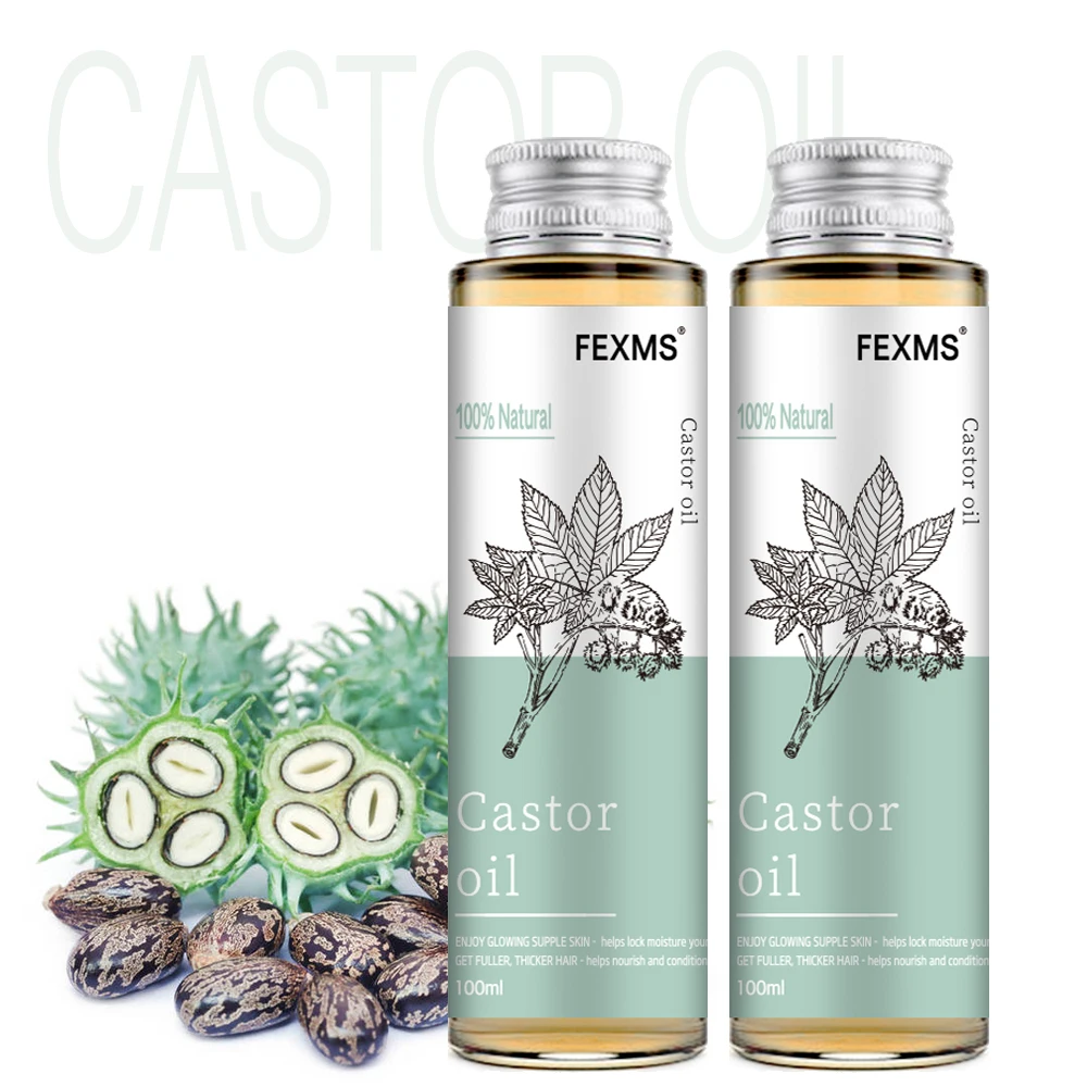 100% Pure And Castor Oil For Hair Growth, Eyelashes And Eyebrows - Carrier Oil For Essential Oils, Aromatherapy And Massage