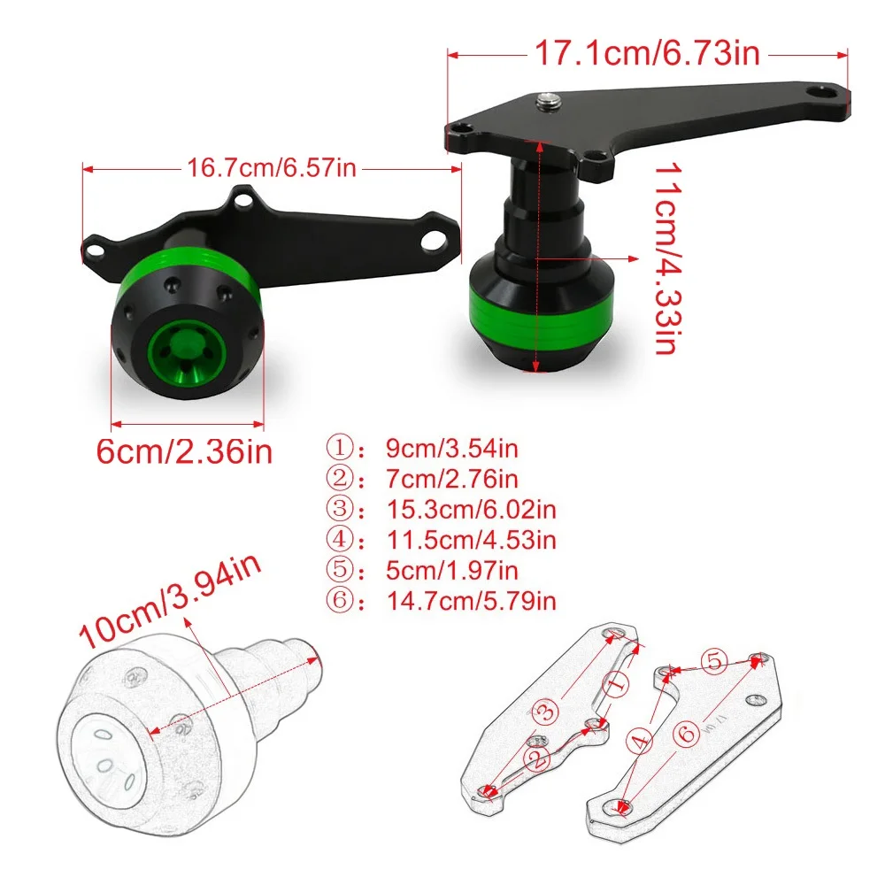 Dla Honda CBR500 R CBR 500 R CBR500R 13-18 zabezpieczenie przed upadkiem motocykla rama suwak silnik padowa osłona nadwozia ochraniacz