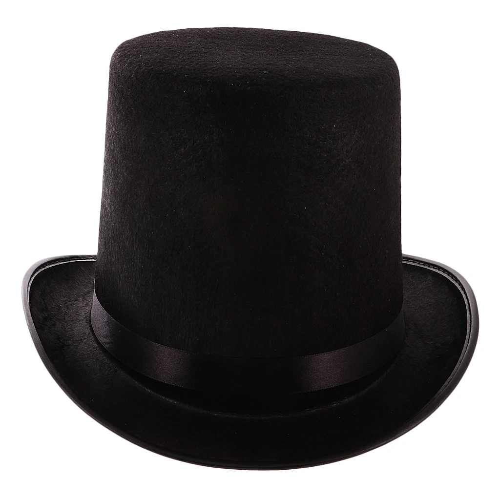 Mago Divertente Nero Top Cappelli per Le Donne e Gli Uomini-Mago Dress Up Cappelli Del Partito Forniture