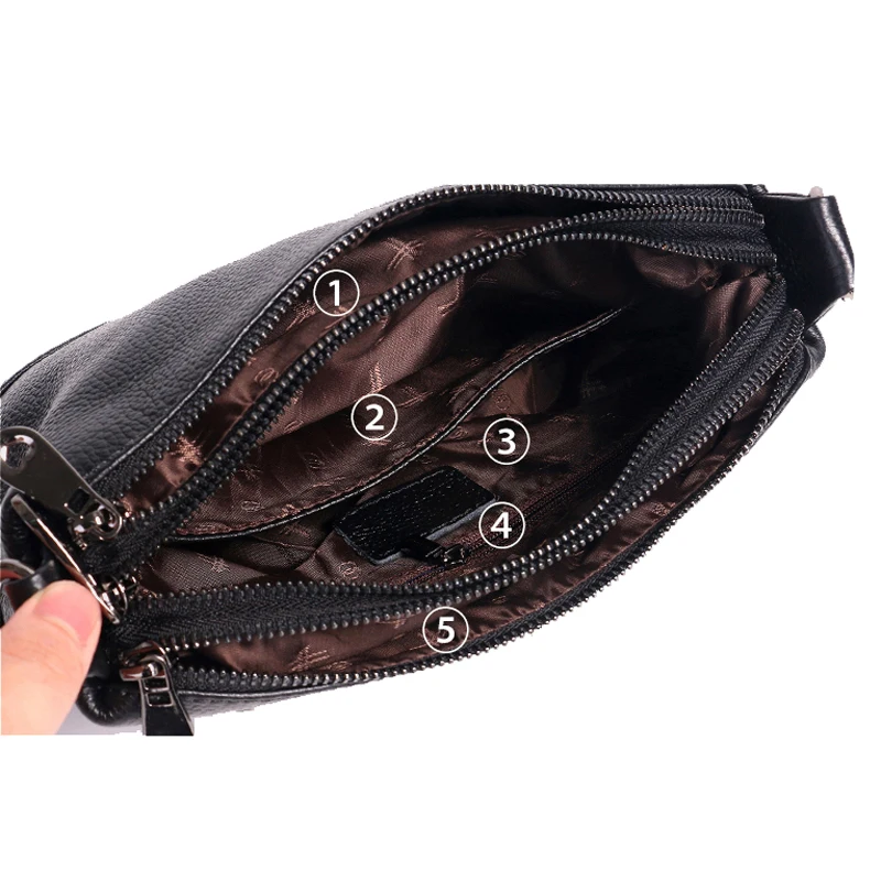 Genuine Leather Shoulder Bag Women\'s Crossbody Bags for Women Luxury Handbags Fashion Female Purse Totes Messenger Bag