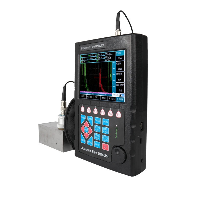 Nuevo equipo portátil Original NDT, máquina de prueba ultrasónica, Detector de fallas de 0 ~ 10000mm de rango, Detector ultrasónico Digital de fallas