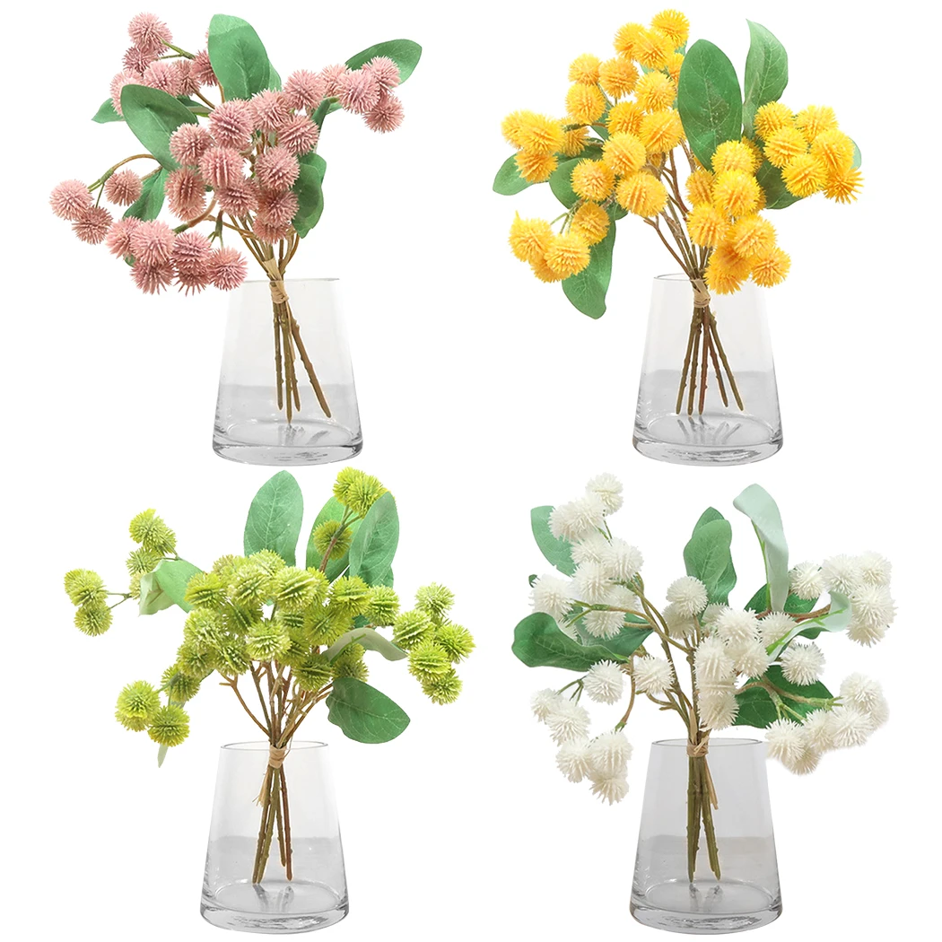 1 Branch Artificial Flower Silk Blooming Bouquet Chestnut Shape Fake Bouquet Flower Home Decor For Wedding