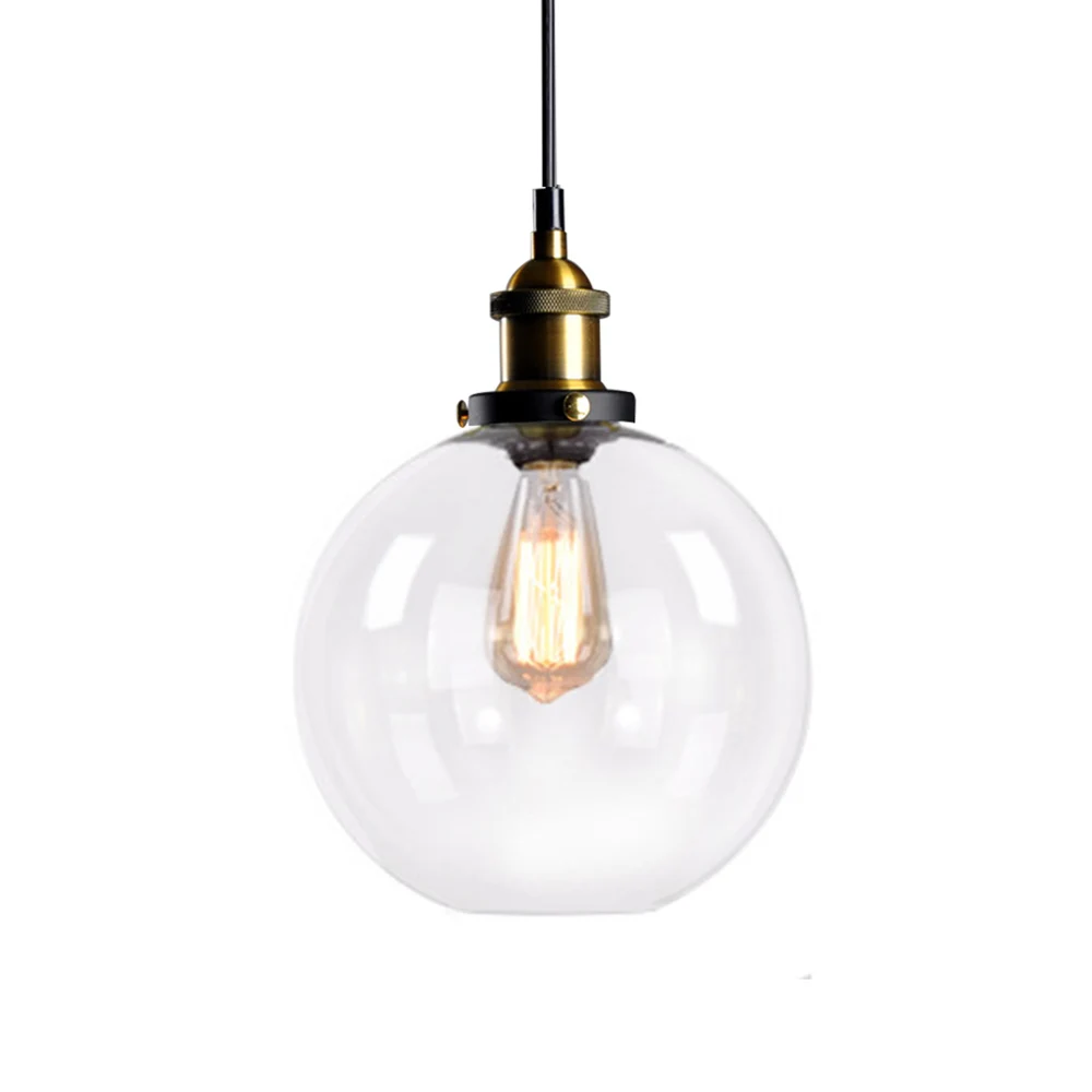 Vintage Retro Edison Glass Chandelier Living Room Lamp Ceiling Light Pendant E27 Decoration Bedroom Dining Room Restaurant Bar