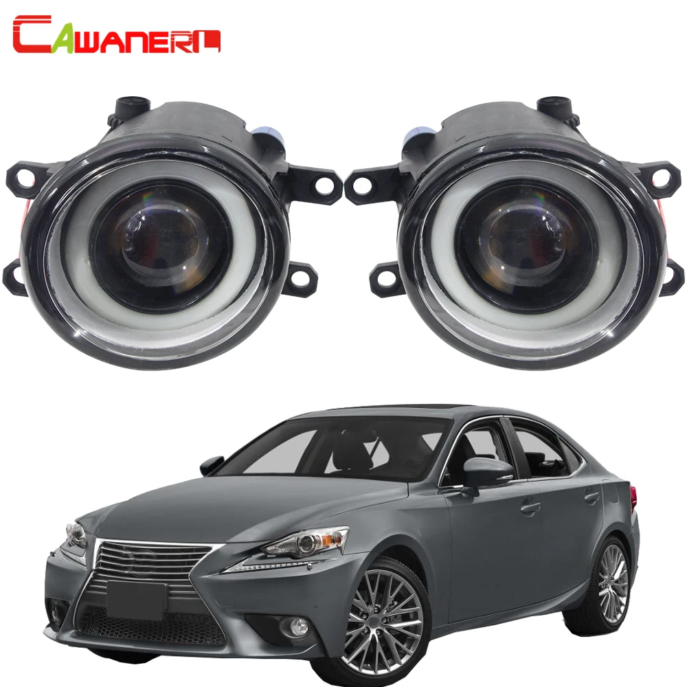 

Cawanerl для Lexus IS IS250 IS350 Saloon 2005-2013 Автомобильные светодиодные противотуманные фары Angel Eye дневные ходовые огни DRL Белый H11 12V Стайлинг