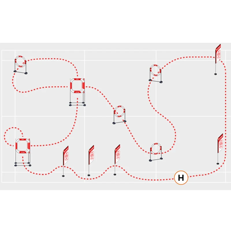 Ldarc 560Mm Fpv Freestyle Outdoor Flying Vlaggenmast Voor Rc Kleine Quadcopter Concurrentie Praktijk Veld Markering Track Vlucht Drones