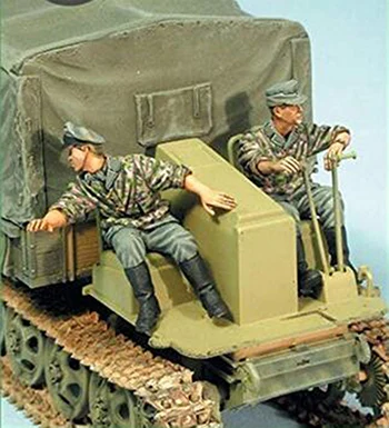 Unpainted Kit 1/35  modern  crew  include 2 man  not have car   figure Historical  Figure Resin  Kit