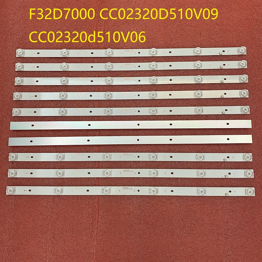 50pcs/lot LED Backlight Strip for F32D7000C TI3211DLEDDS LSF320HN08-M02 KM32K1-SX CO 01 CC02320D510V09 CC02320d510V06 32E20