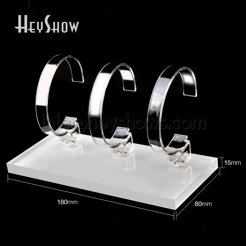 3 in 1 Universal Transparent Apple Watch Display Stand Acrylic Smart Watch Holder Clear iWatch Show Base For Retail Shop