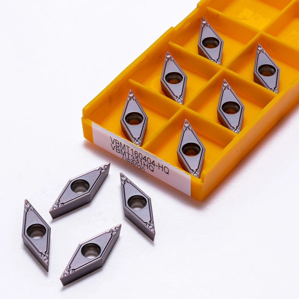 High quality 10PCS VBMT160404 VBMT160408 HQ VP15TF UE6020 US735 Carbide Turning  Tools End Milling Cutter VBMT 160404 160408