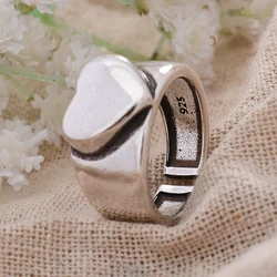 2023 New Arrival Romantic Love Heart Thai Silver Ladies Engagement Rings For Women Bridal Jewelry Sets