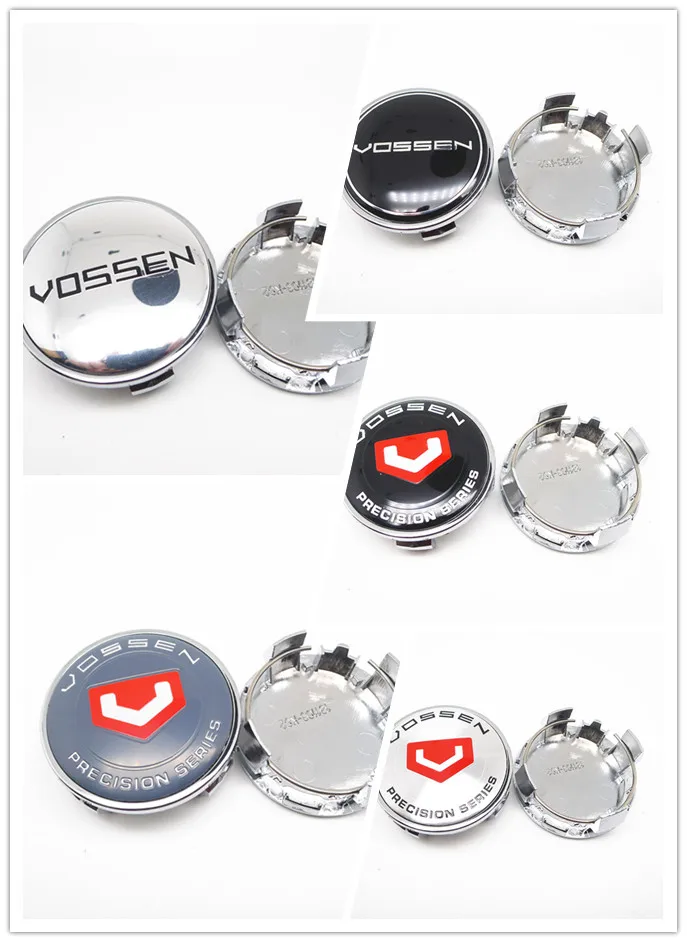 4pcs 62mm For VOSSEN Wheel Hub Center Cap Car Styling Emblem Badge For REIZ CROWN Highlander COROLLA  Accessories