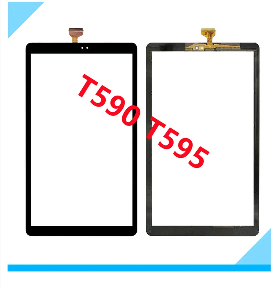 Tela touch de 10.5 polegadas para samsung galaxy tab a, painel de vidro digitalizador e substituição para samsung galaxy tab a 10.5 "t590 t595