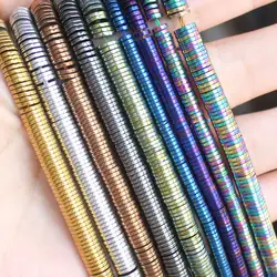 Natural Hematite Plated color 1X2-6mm Round Loose beads,For DIYJewelry making! Mixed wholesale for all items !