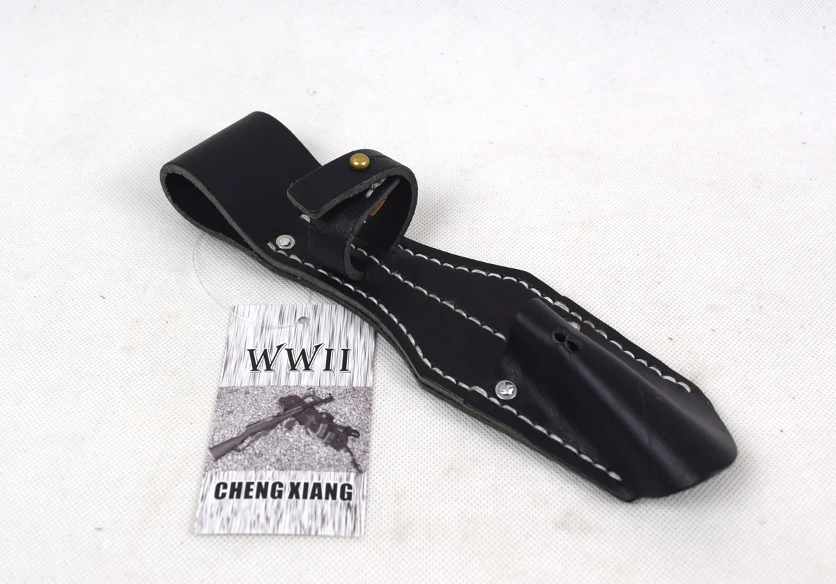 Collectable German 98K Bayonet Leather Frog Black Replica