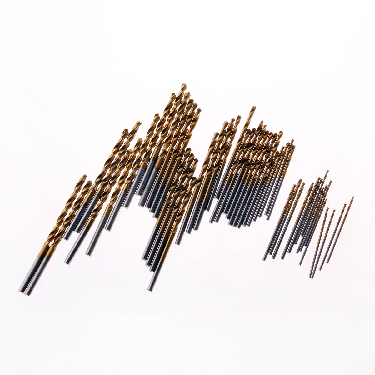 10/50PCS HSS Drill Bit Set Titanium Coated Twist Drill Bit High Steel for Woodworking Plastic And Aluminum 1/1.5/2.0/2.5/3mm