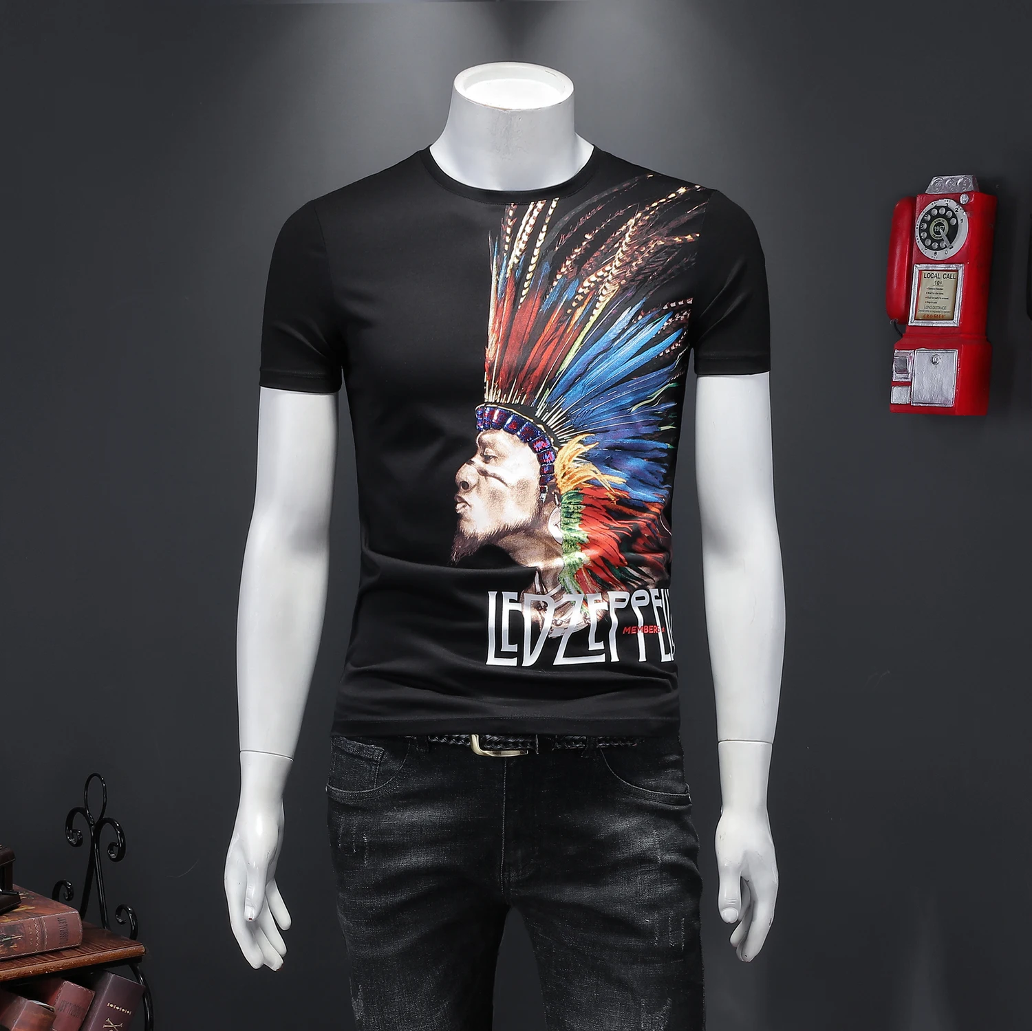 

Vetement Homme Casual Short Sleeve Tshirts Hip Hop Ropa De Hombre 2020 Printed Tees Streetwear Men T-Shirt Tops