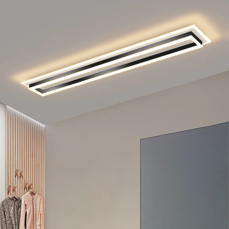 

New Aisle Light Nordic Decor Golden Long Corridor Ceiling Lights Modern Minimalist Led Porch Light Cloakroom Lamp Lighting