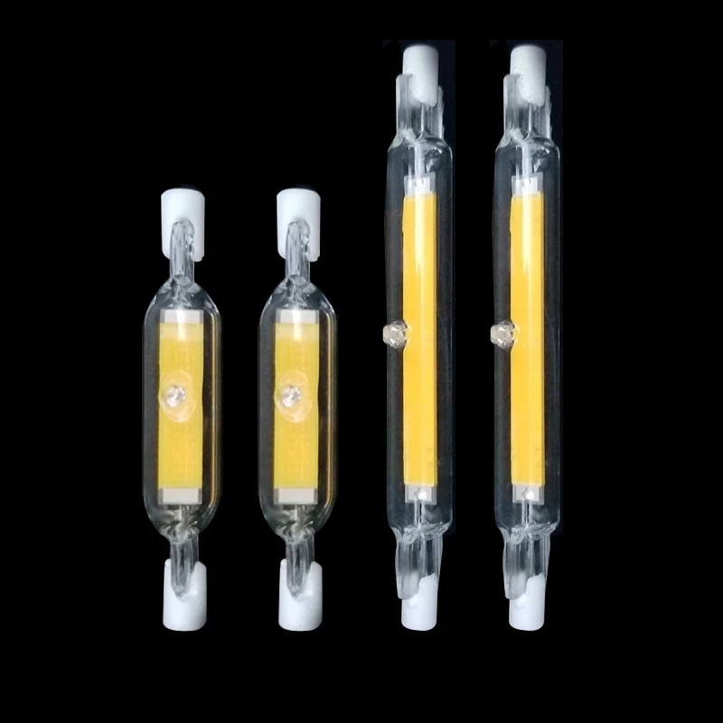

Светодиодная лампа R7S с регулируемой яркостью COB, светодиодная лампа для замены галогенного света, точечного света 78 мм, 118 мм, стеклянная трубка 15 Вт, 30 Вт, 40 Вт, 50 Вт, энергосберегающая лампа