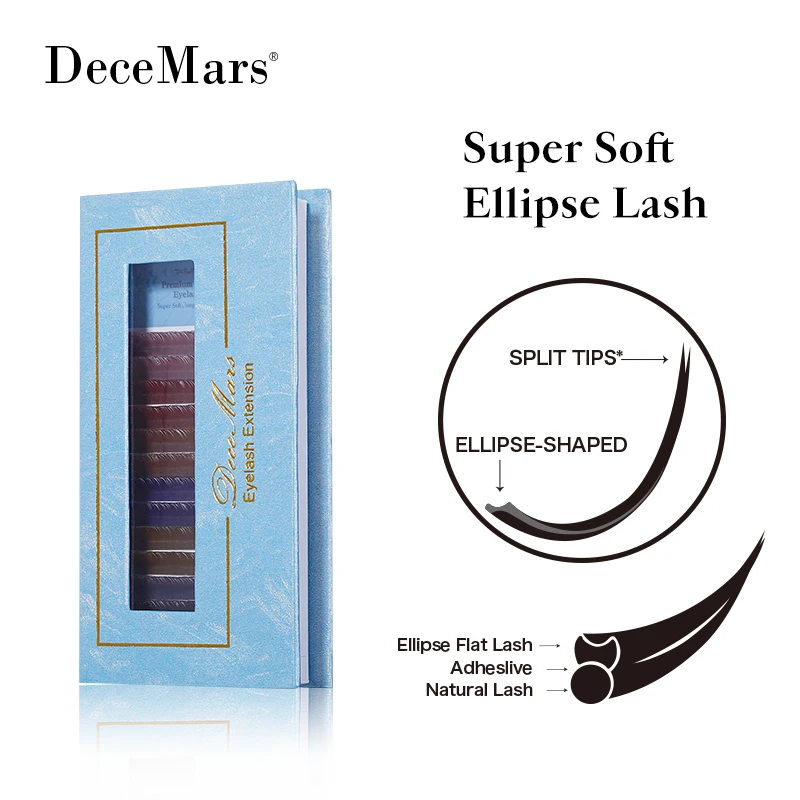 DeceMars  Colored Ellipse Eyelash Extension