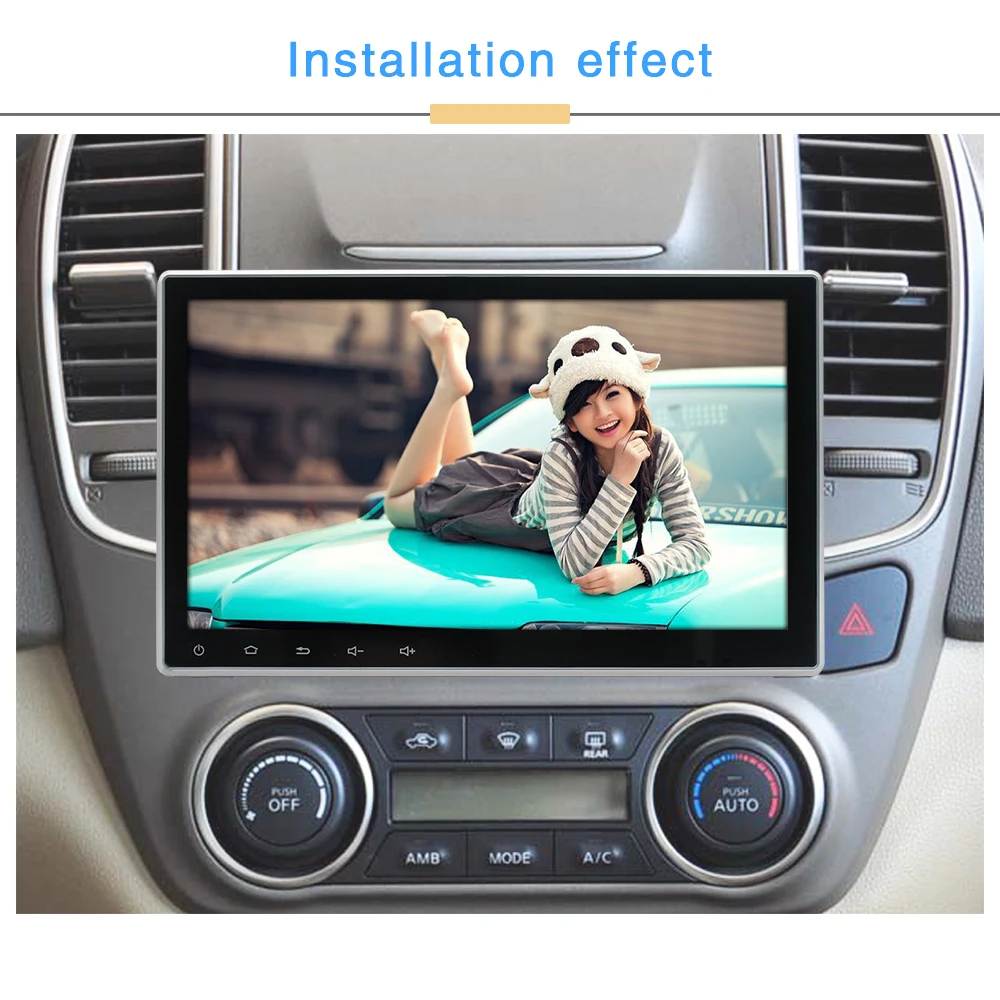 Rotatable 1 din Android 9.1 Car radio for Universal car dvd player GPS navigation bluetooth Car Multimedia audio Stereo