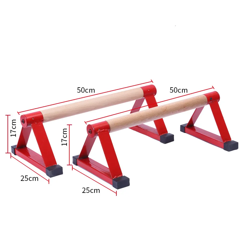 Wooden Parallettes Set Push-up Parallel Bars Stretch Double Rod Stand Calisthenics Handstand Anti Gravity Fitness Equipment F20